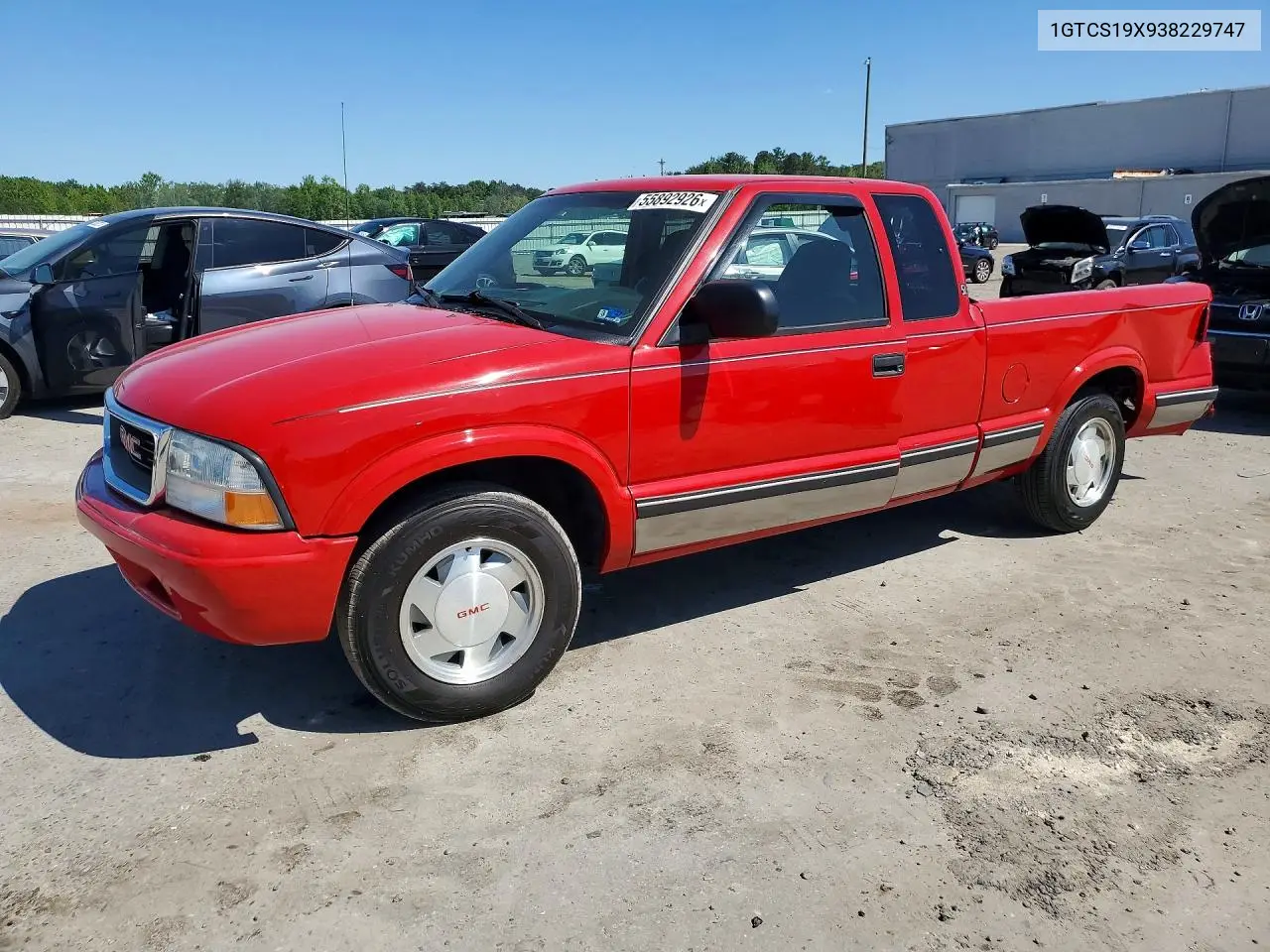 2003 GMC Sonoma VIN: 1GTCS19X938229747 Lot: 55892926