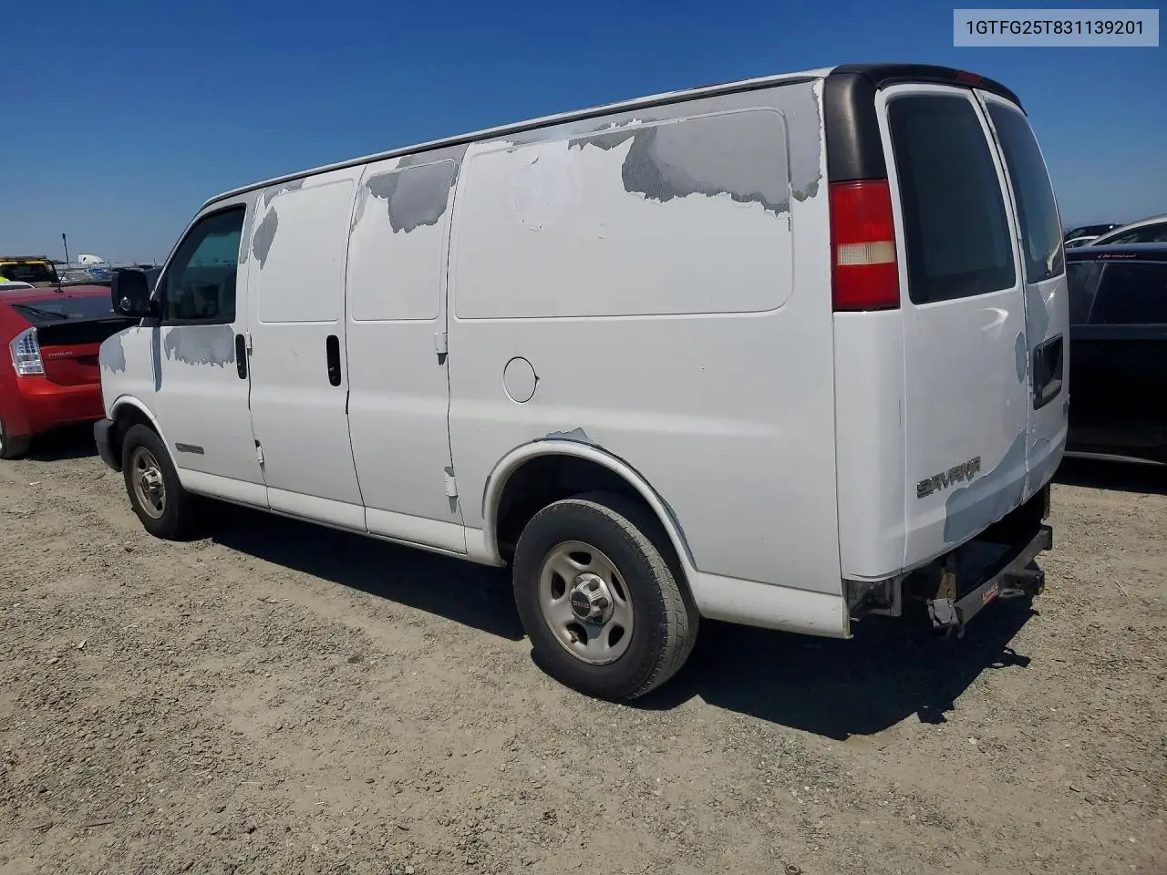 2003 GMC Savana G2500 VIN: 1GTFG25T831139201 Lot: 57076676