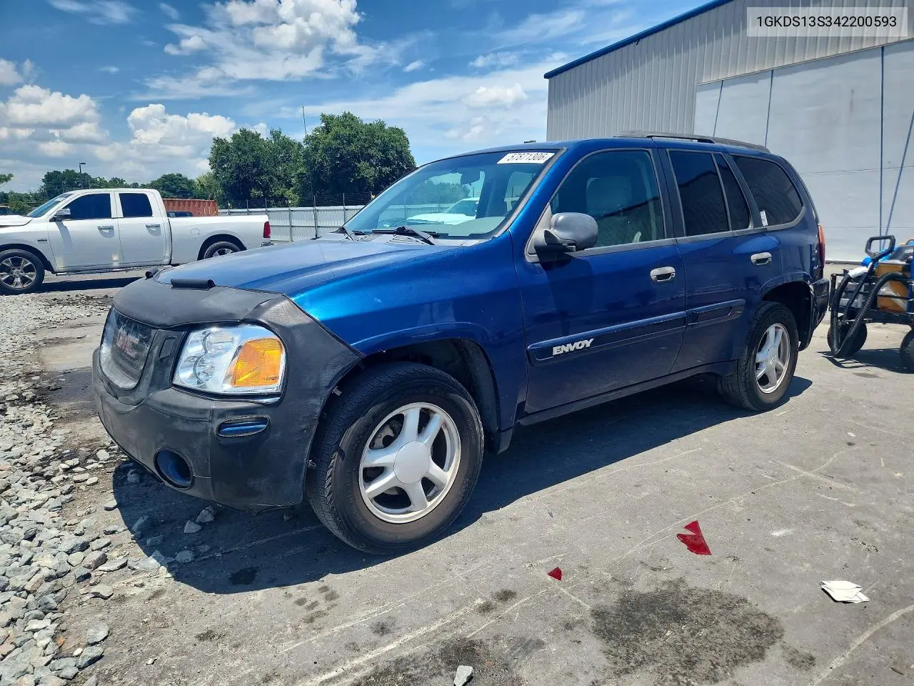 2004 GMC Envoy VIN: 1GKDS13S342200593 Lot: 57871306