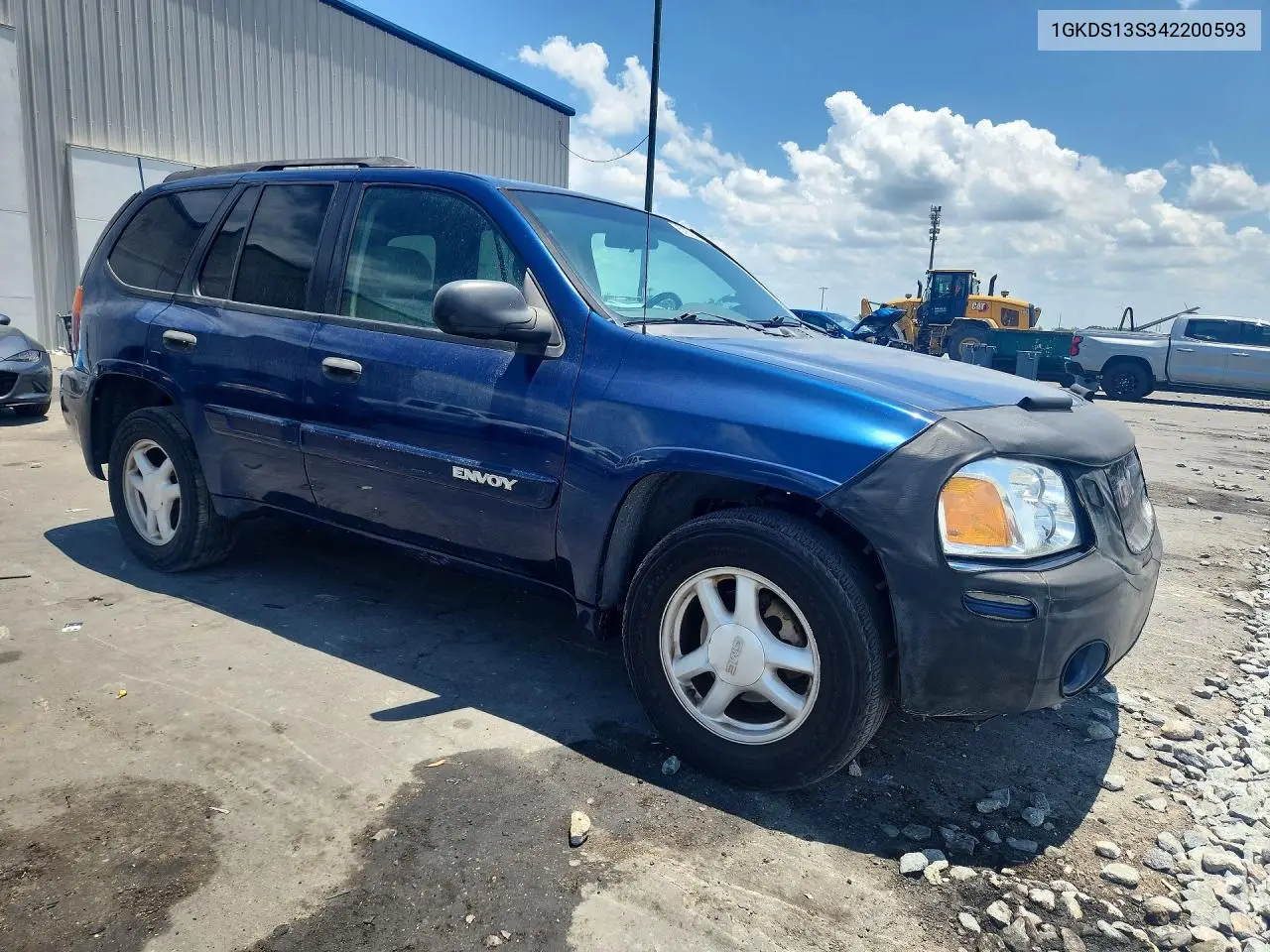 2004 GMC Envoy VIN: 1GKDS13S342200593 Lot: 57871306