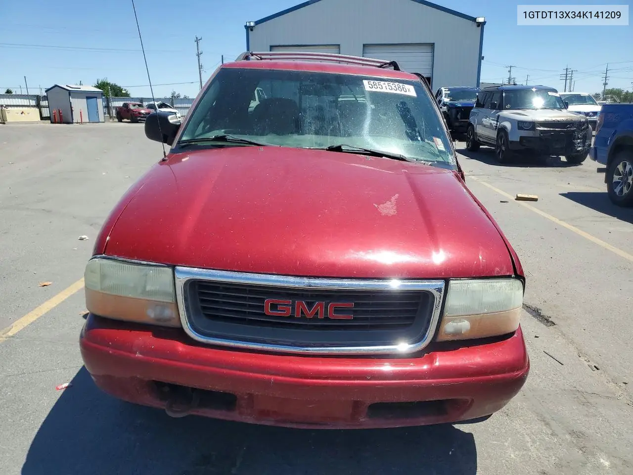 2004 GMC Sonoma VIN: 1GTDT13X34K141209 Lot: 58515386