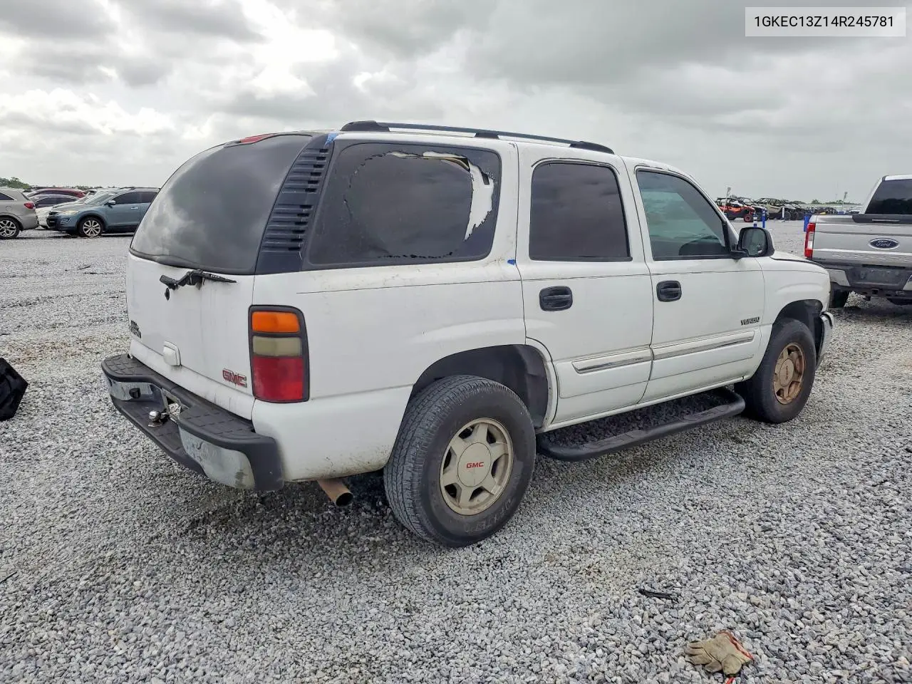 2004 GMC Yukon VIN: 1GKEC13Z14R245781 Lot: 58533046