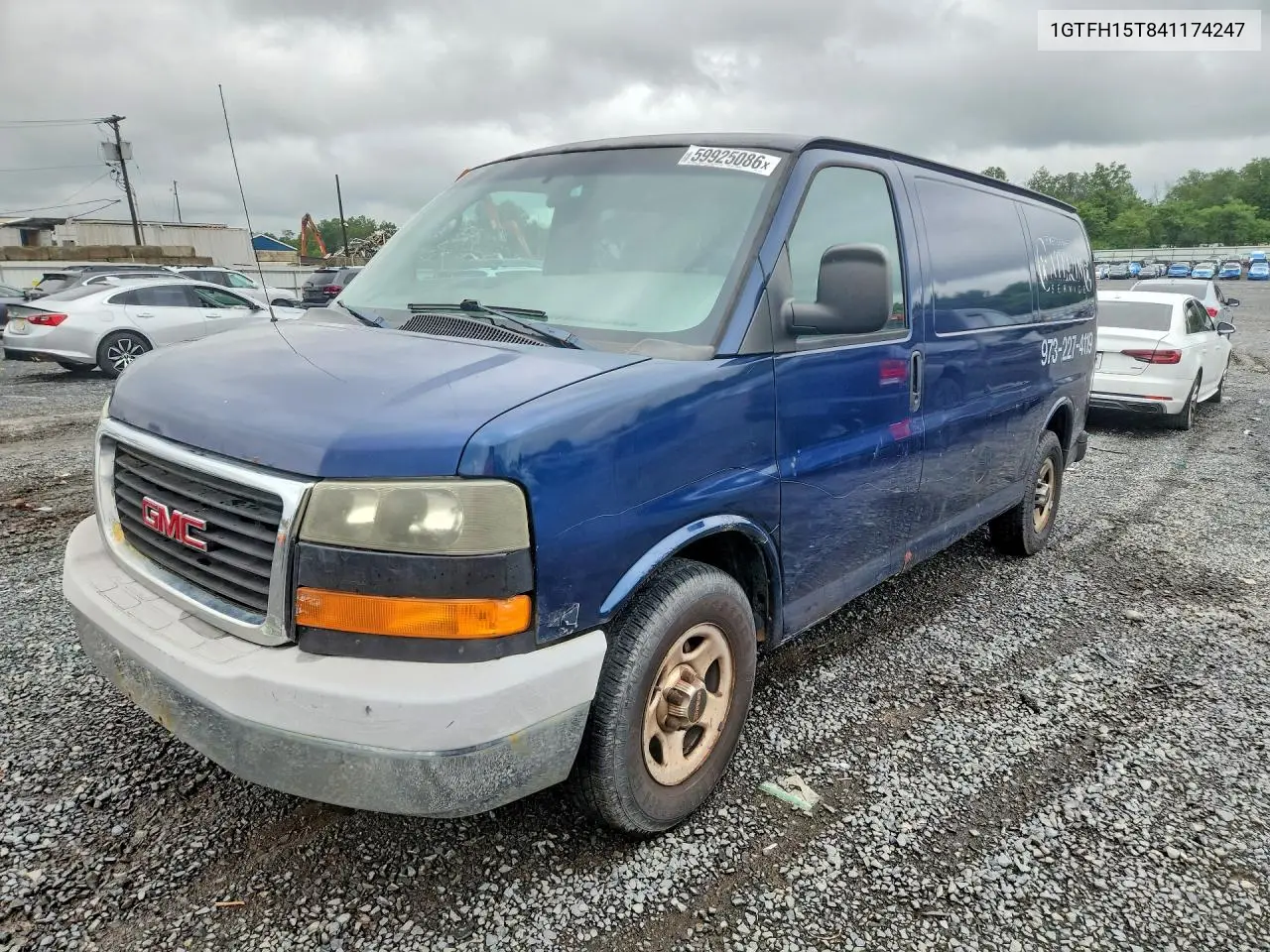 2004 GMC Savana 1500 Delivery Van VIN: 1GTFH15T841174247 Lot: 59925086