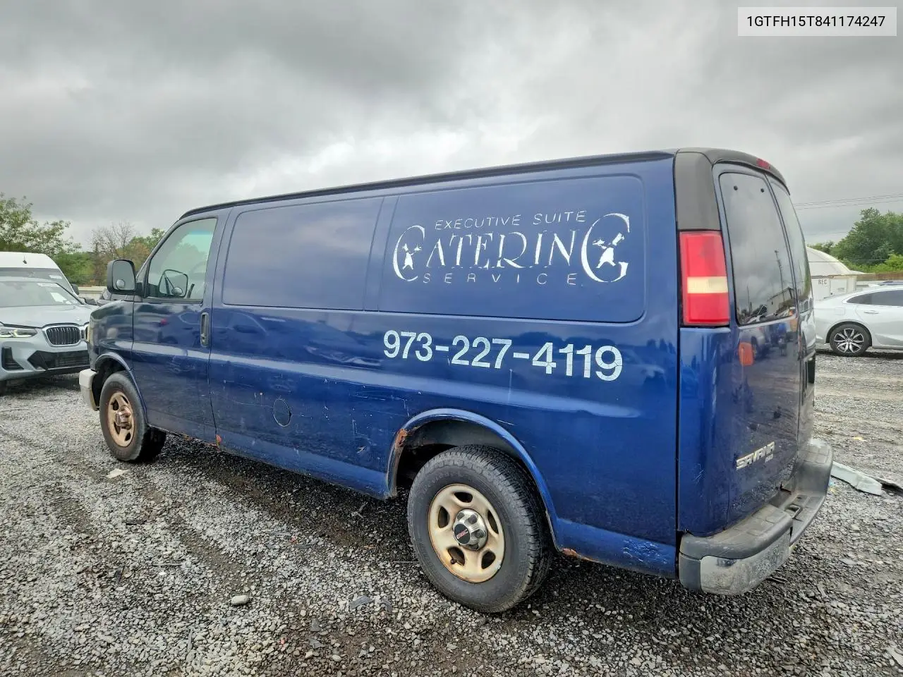 2004 GMC Savana 1500 Delivery Van VIN: 1GTFH15T841174247 Lot: 59925086