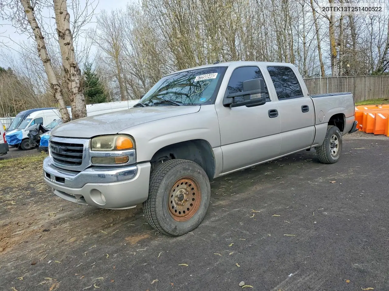 2005 GMC New Sierra K1500 VIN: 2GTEK13T251400522 Lot: 47258846