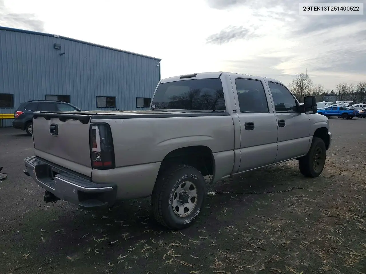 2005 GMC New Sierra K1500 VIN: 2GTEK13T251400522 Lot: 47258846