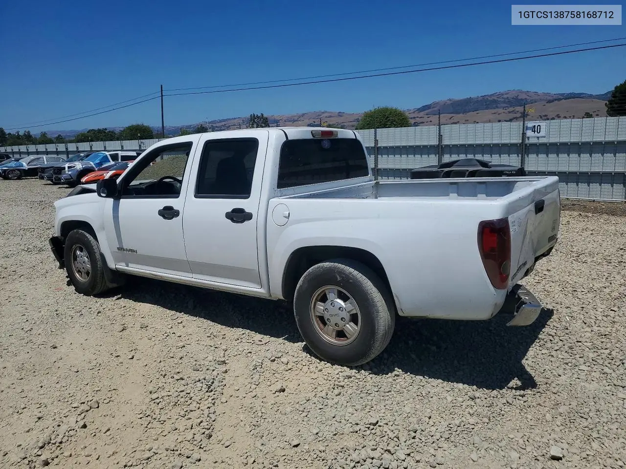 2005 GMC Canyon VIN: 1GTCS138758168712 Lot: 57695896