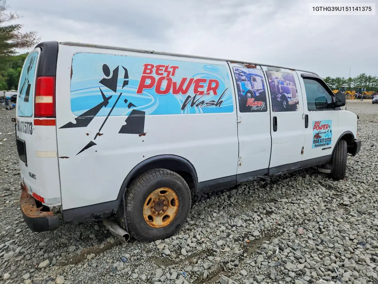 2005 GMC Savana G3500 VIN: 1GTHG39U151141375 Lot: 58536006