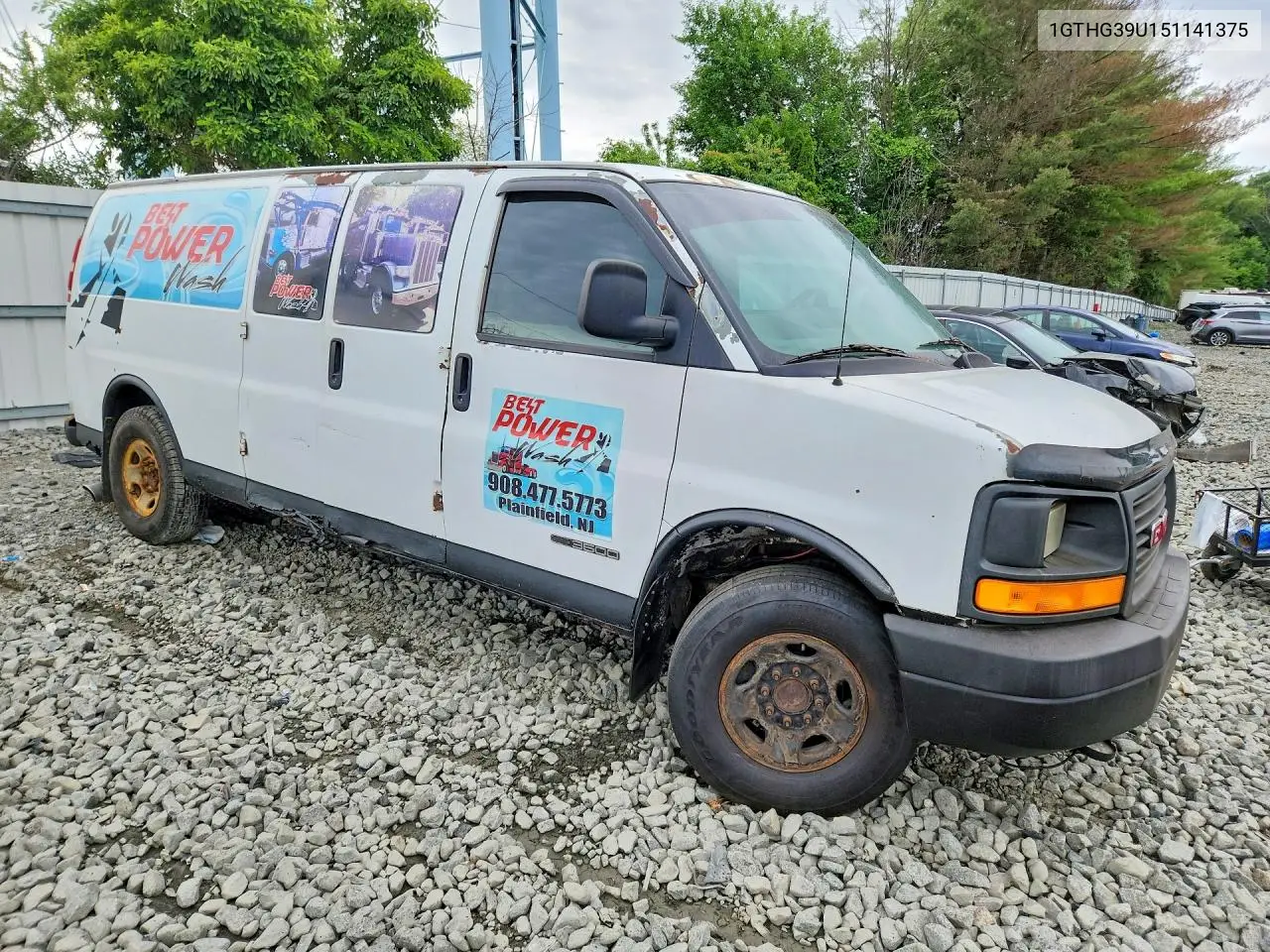 2005 GMC Savana G3500 VIN: 1GTHG39U151141375 Lot: 58536006