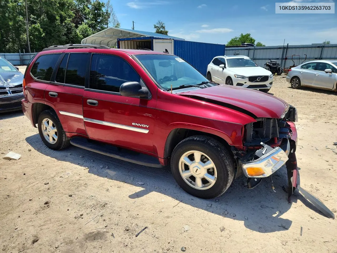 2006 GMC Envoy VIN: 1GKDS13S962263703 Lot: 55961586