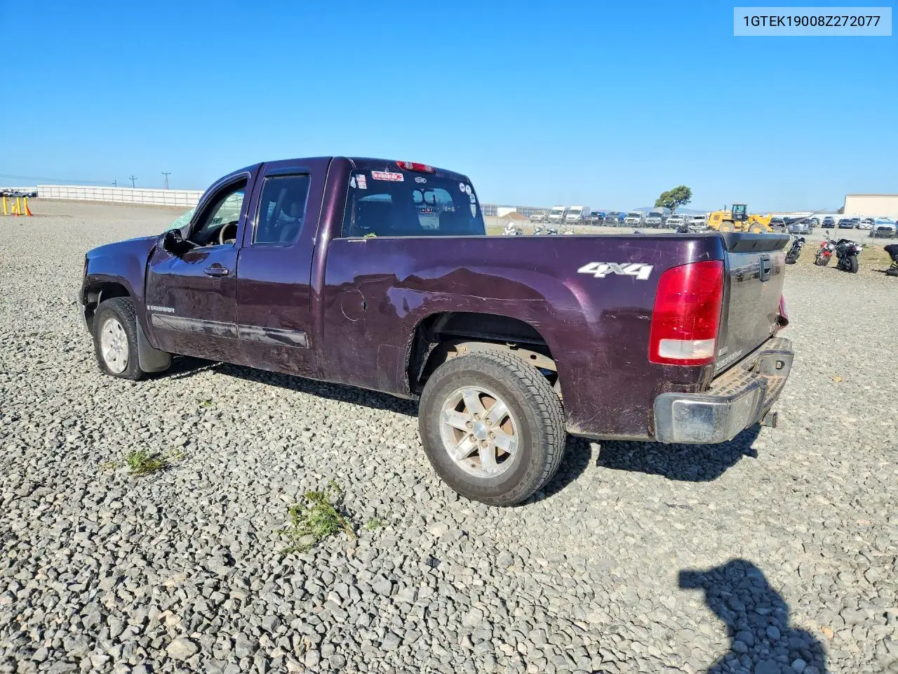 2008 GMC Sierra K1500 VIN: 1GTEK19008Z272077 Lot: 57040436