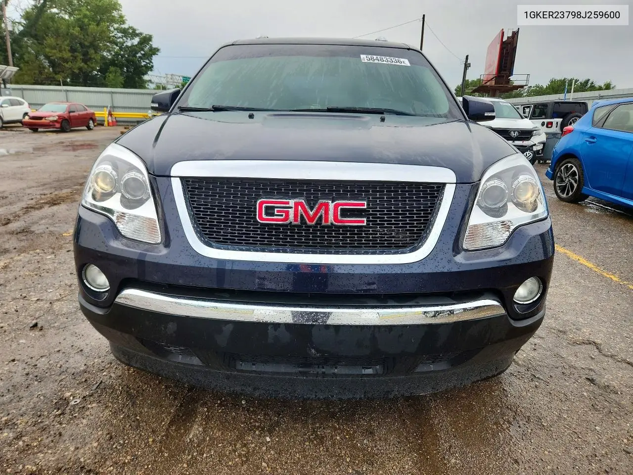 2008 GMC Acadia Slt-1 VIN: 1GKER23798J259600 Lot: 58483336