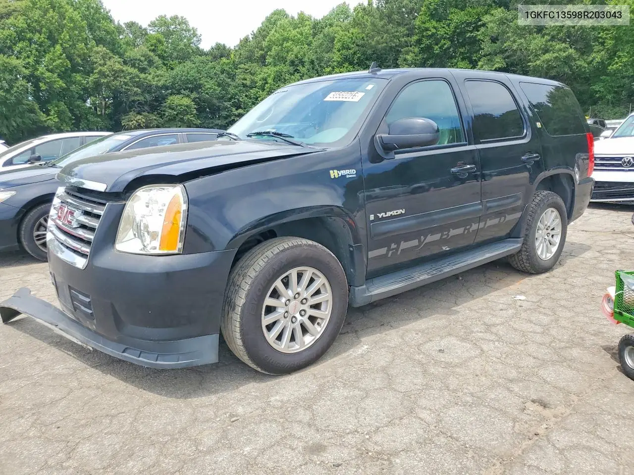 2008 GMC Yukon Hybrid VIN: 1GKFC13598R203043 Lot: 58550286
