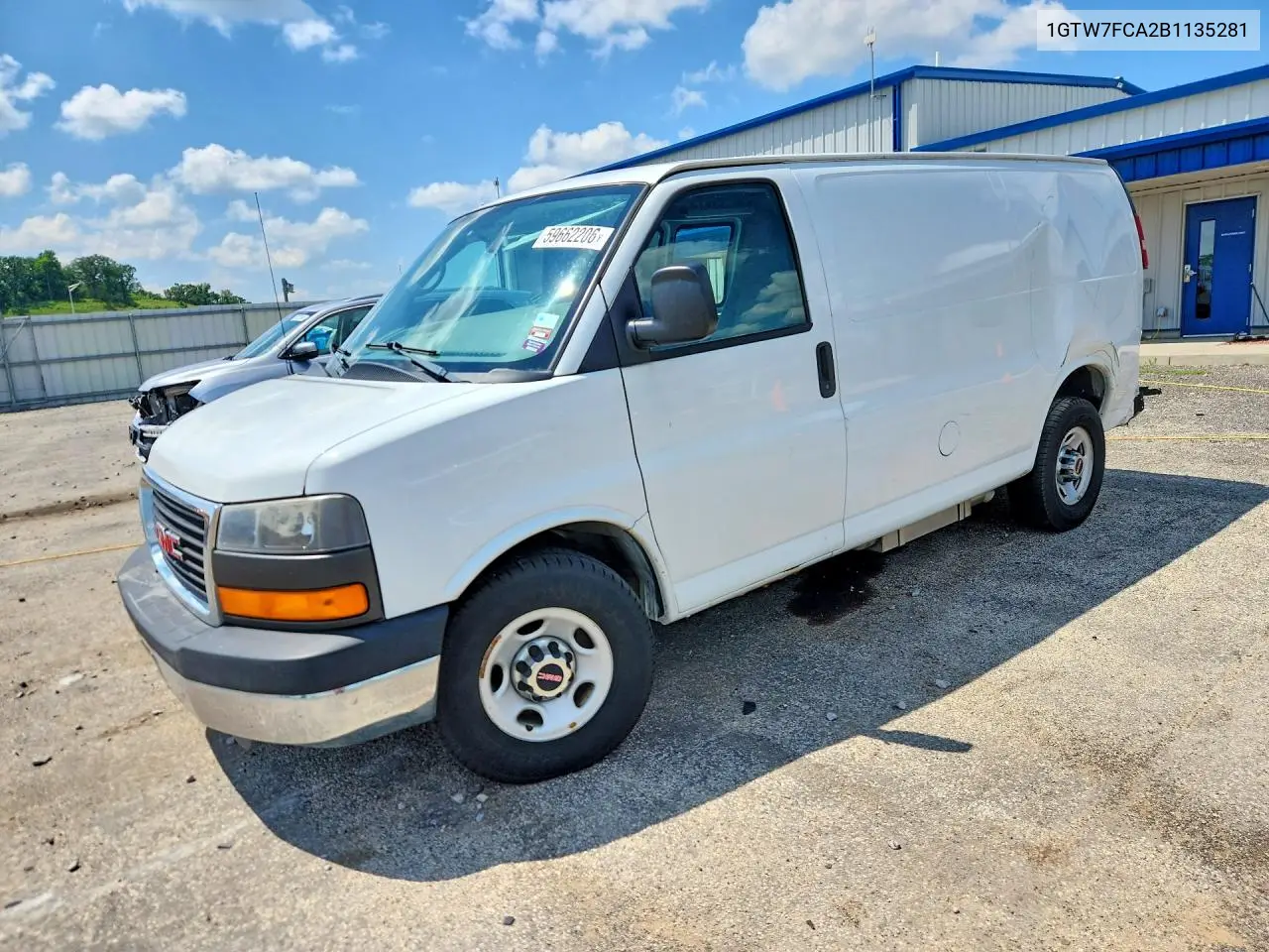 2011 GMC Savana G2500 VIN: 1GTW7FCA2B1135281 Lot: 59662206