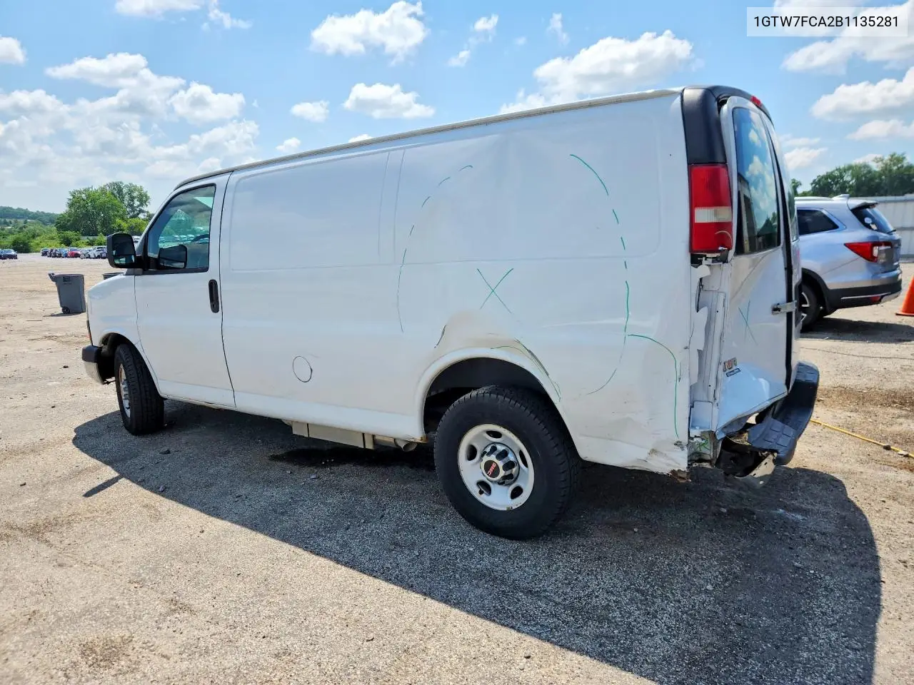 2011 GMC Savana G2500 VIN: 1GTW7FCA2B1135281 Lot: 59662206