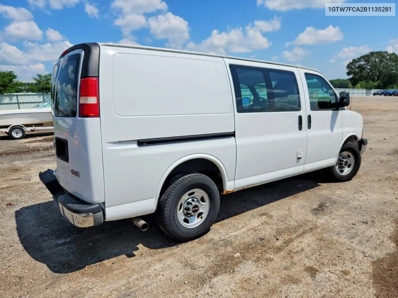 2011 GMC Savana G2500 VIN: 1GTW7FCA2B1135281 Lot: 59662206