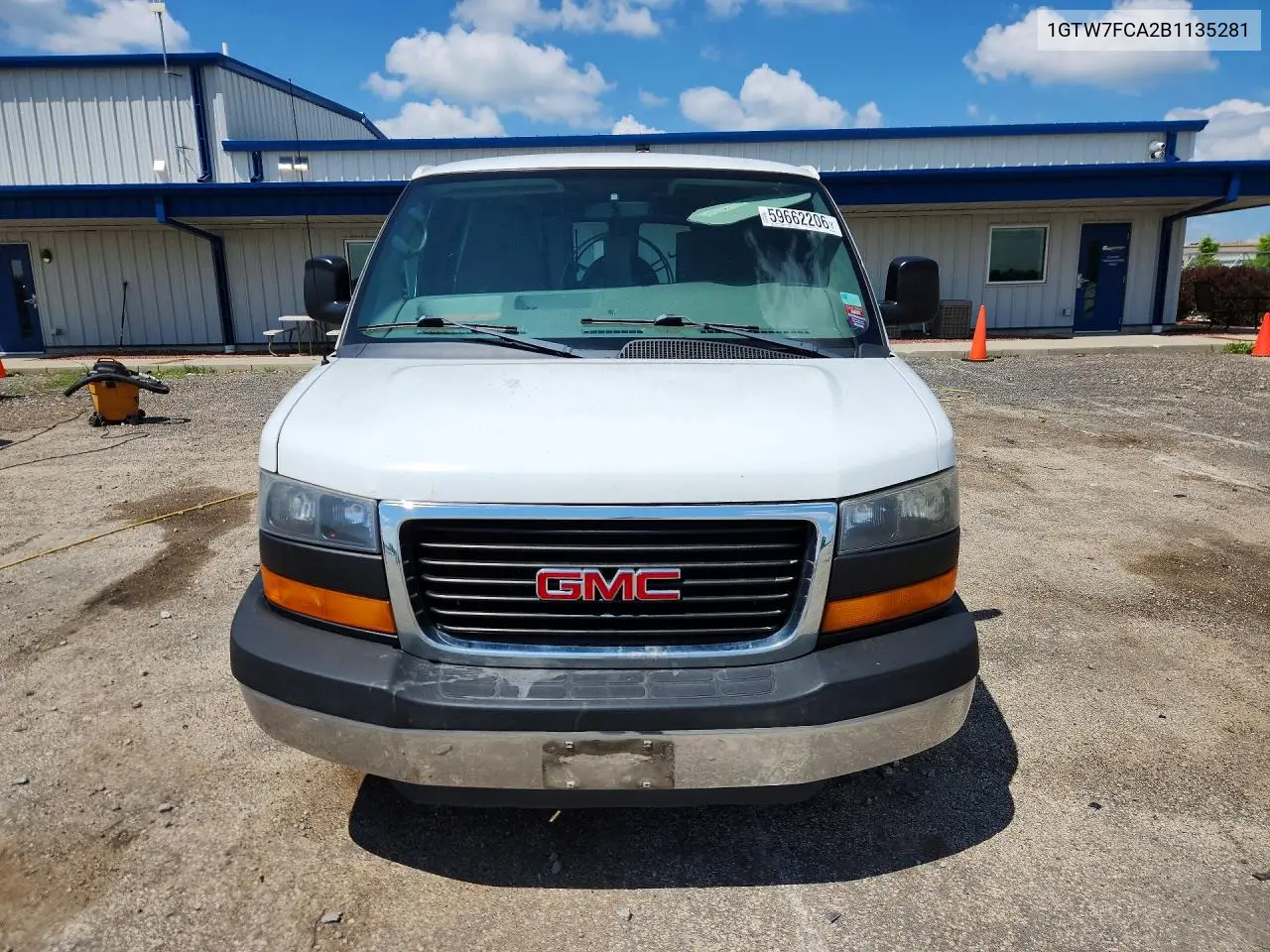 2011 GMC Savana G2500 VIN: 1GTW7FCA2B1135281 Lot: 59662206