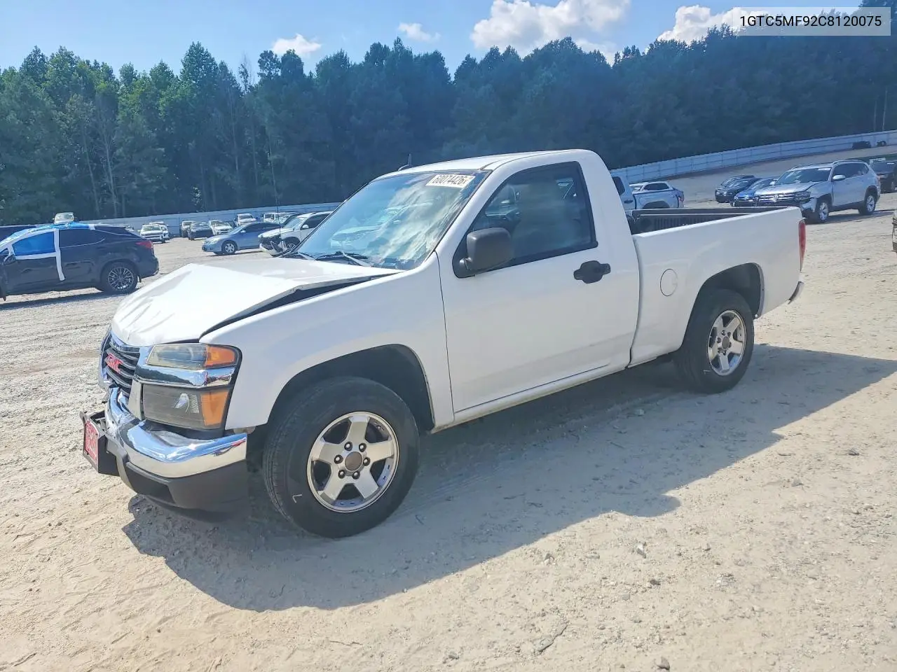 2012 GMC Canyon Sle VIN: 1GTC5MF92C8120075 Lot: 60074426