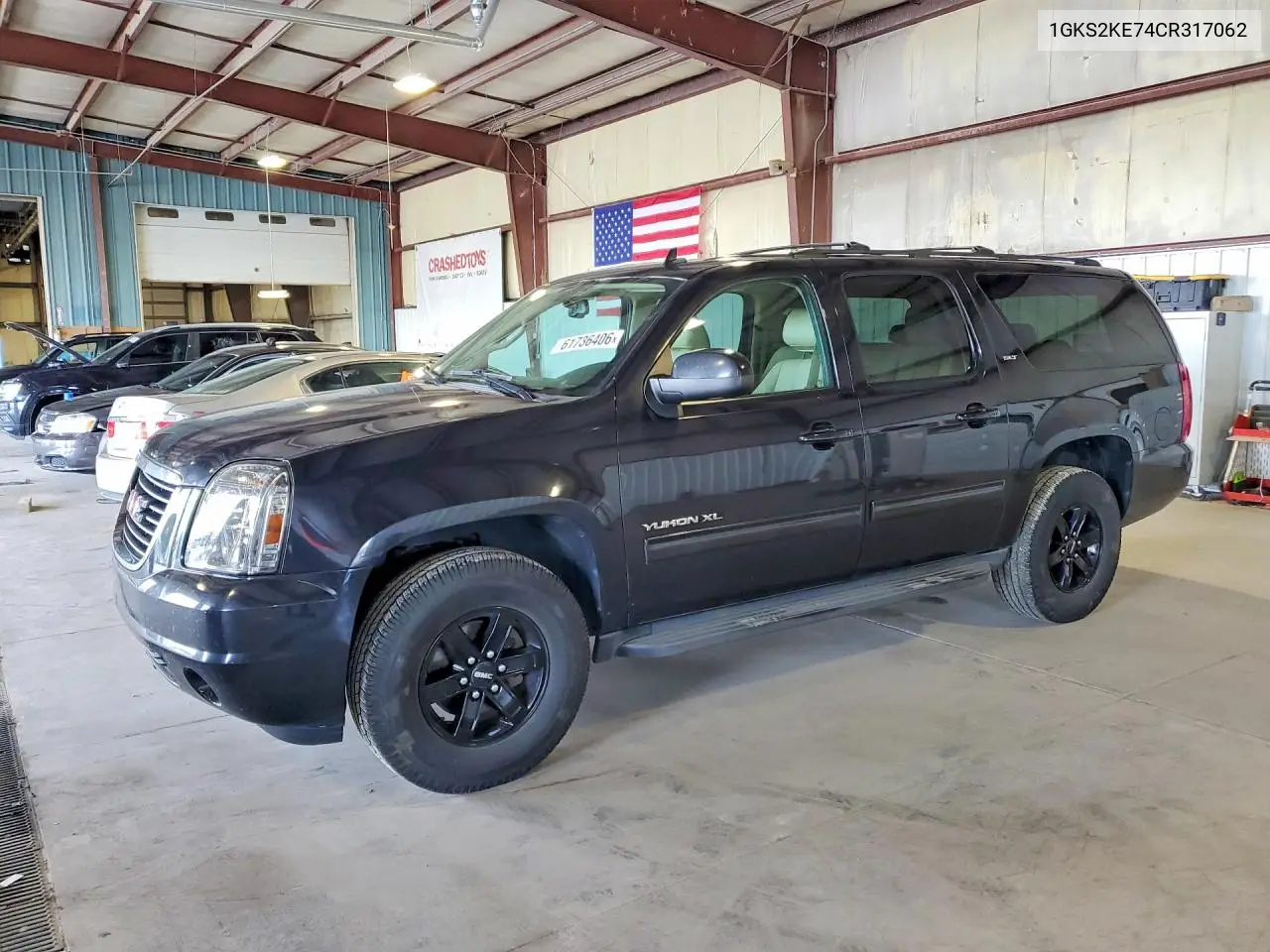 2012 GMC Yukon Xl K1500 Slt VIN: 1GKS2KE74CR317062 Lot: 61736406