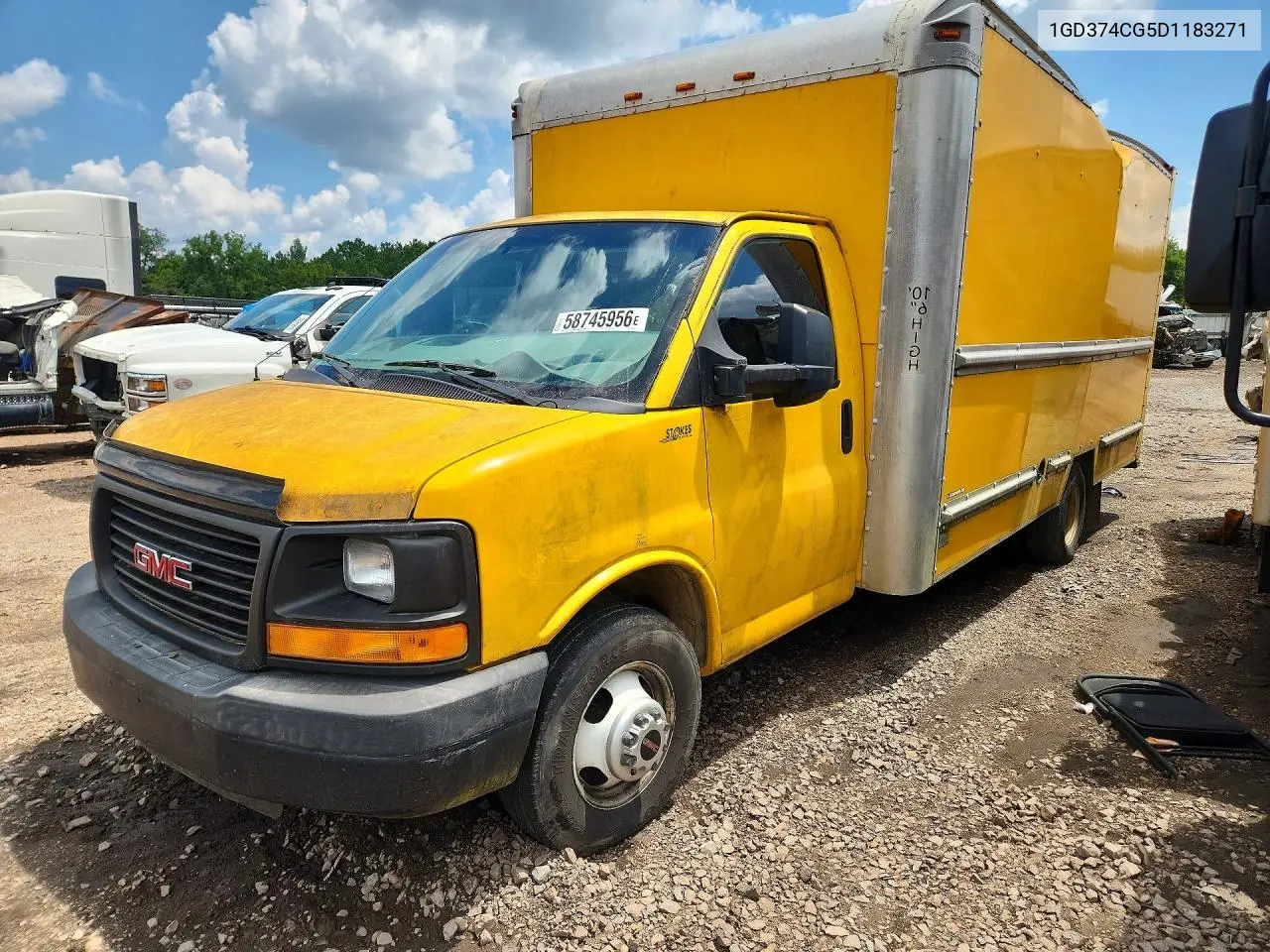 2013 GMC Savana Box Truck VIN: 1GD374CG5D1183271 Lot: 58745956