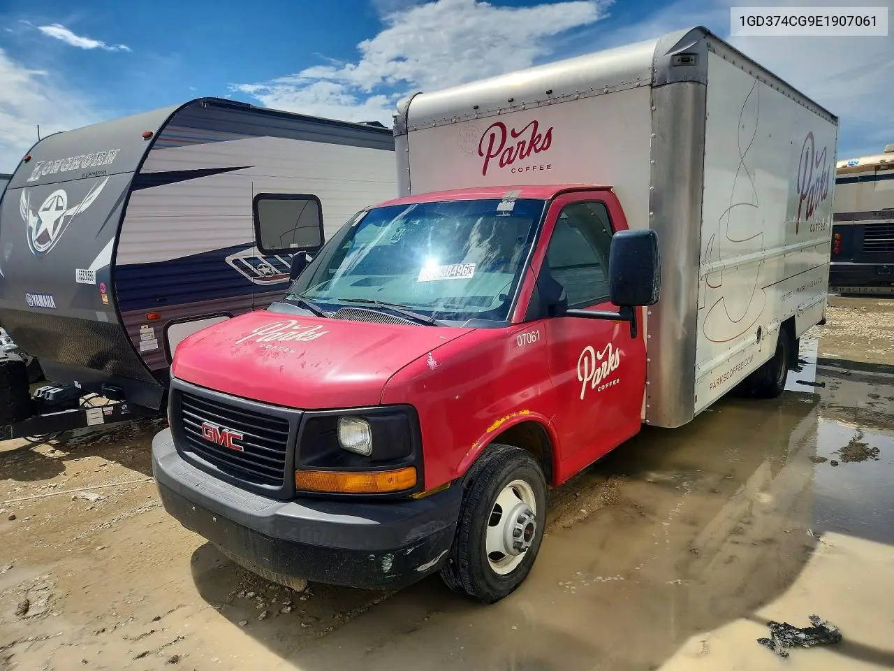 2014 GMC Savana Box Truck VIN: 1GD374CG9E1907061 Lot: 56638496