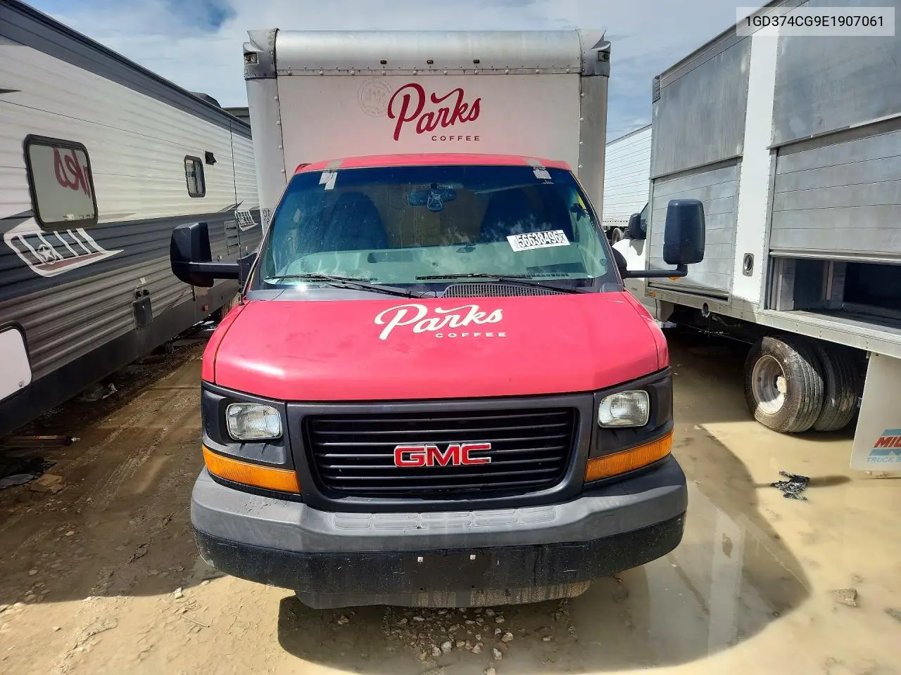 2014 GMC Savana Box Truck VIN: 1GD374CG9E1907061 Lot: 56638496