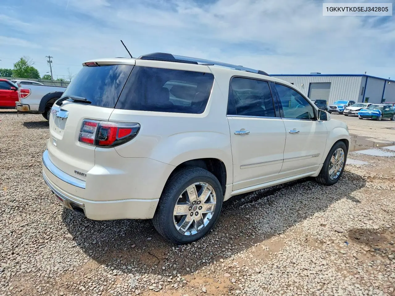 2014 GMC Acadia Denali VIN: 1GKKVTKD5EJ342805 Lot: 56998316