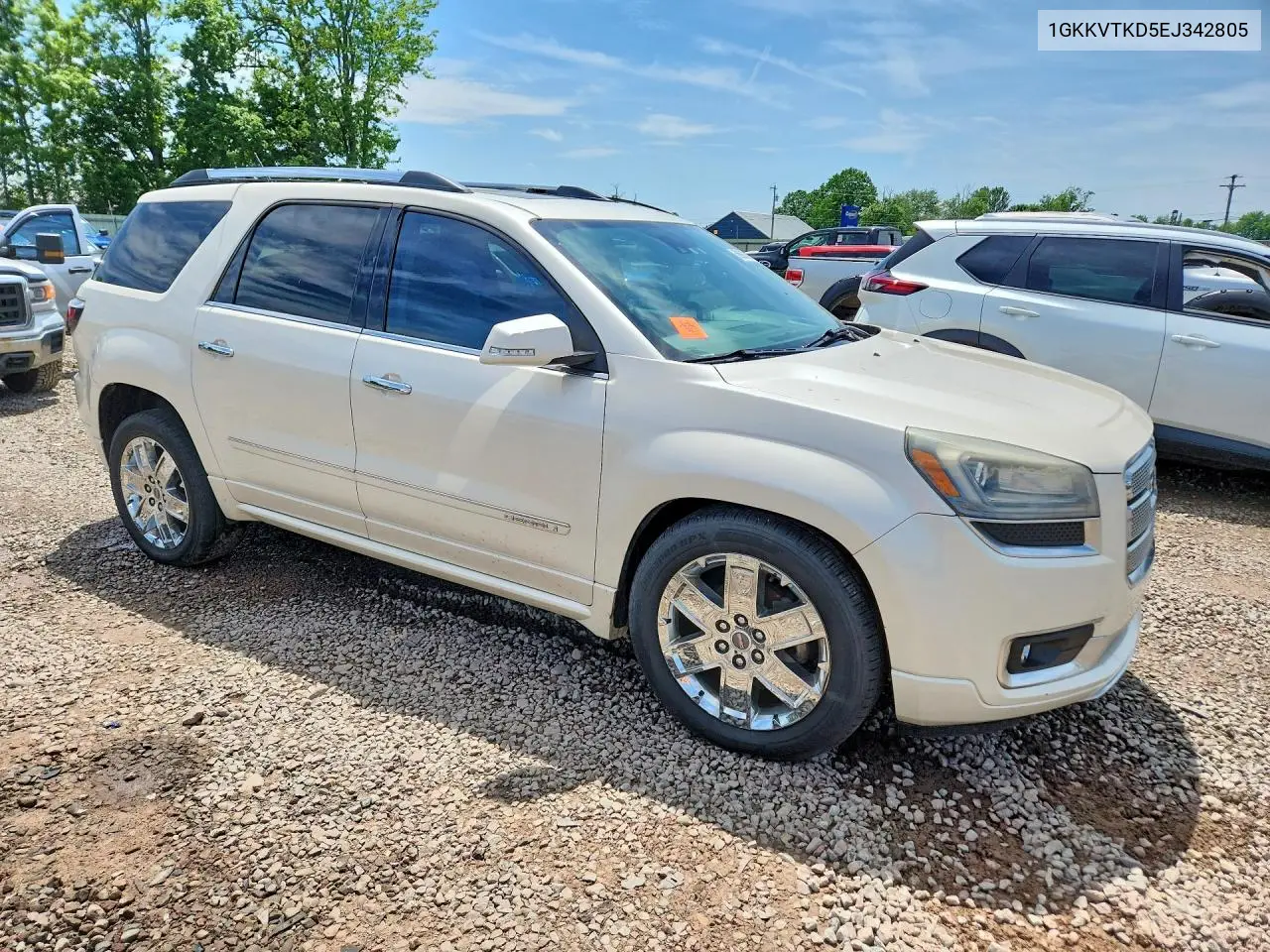 2014 GMC Acadia Denali VIN: 1GKKVTKD5EJ342805 Lot: 56998316