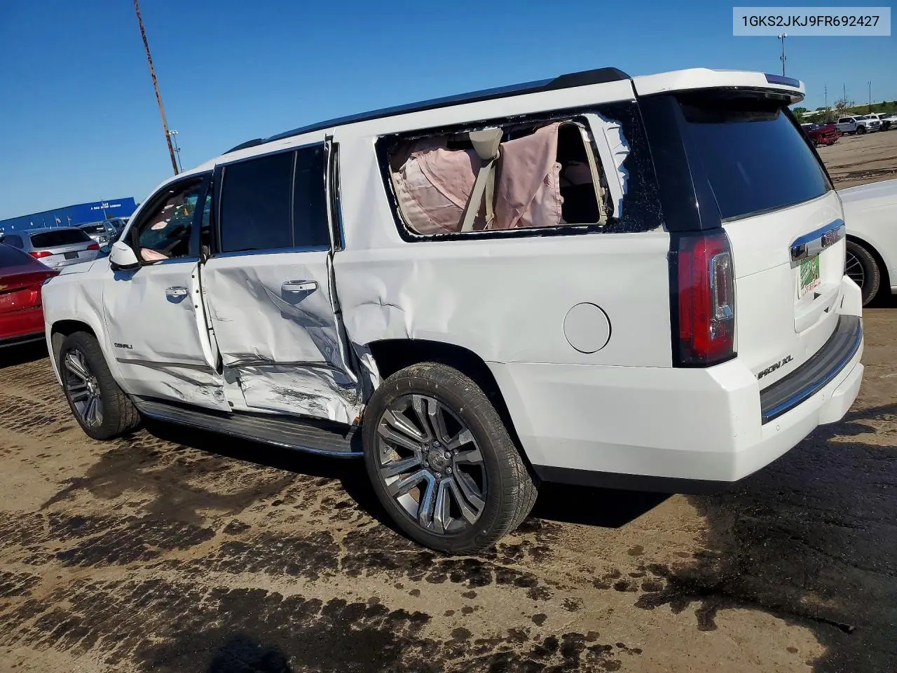 2015 GMC Yukon Xl Denali VIN: 1GKS2JKJ9FR692427 Lot: 57747806