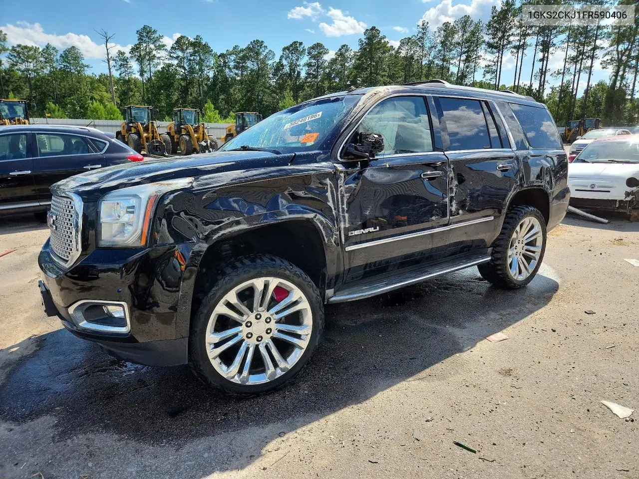 2015 GMC Yukon Denali VIN: 1GKS2CKJ1FR590406 Lot: 58240196