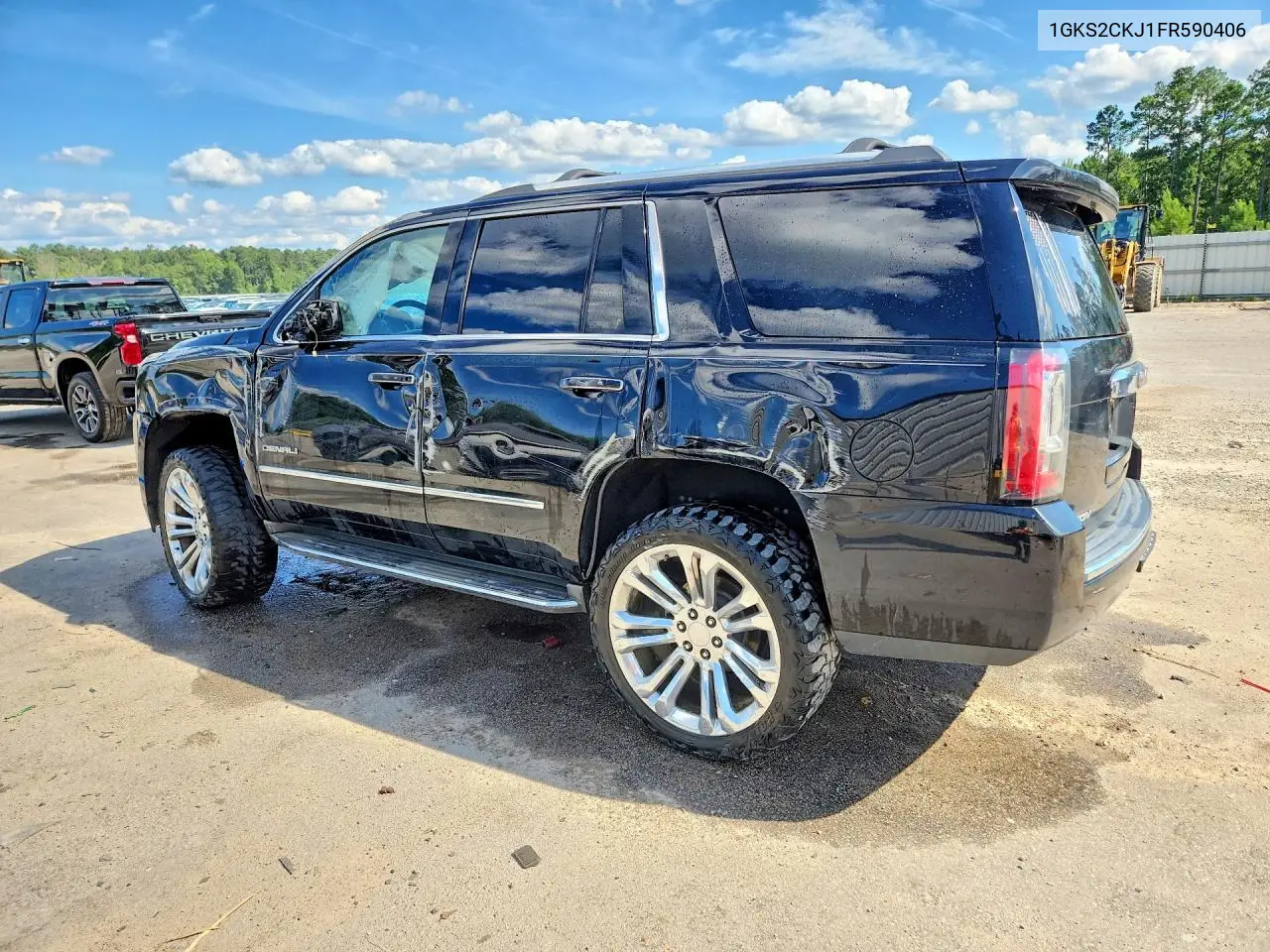2015 GMC Yukon Denali VIN: 1GKS2CKJ1FR590406 Lot: 58240196