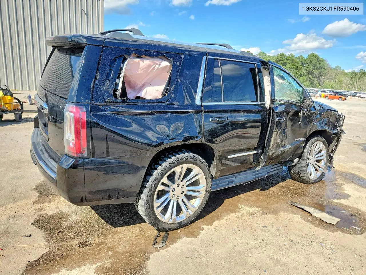 2015 GMC Yukon Denali VIN: 1GKS2CKJ1FR590406 Lot: 58240196