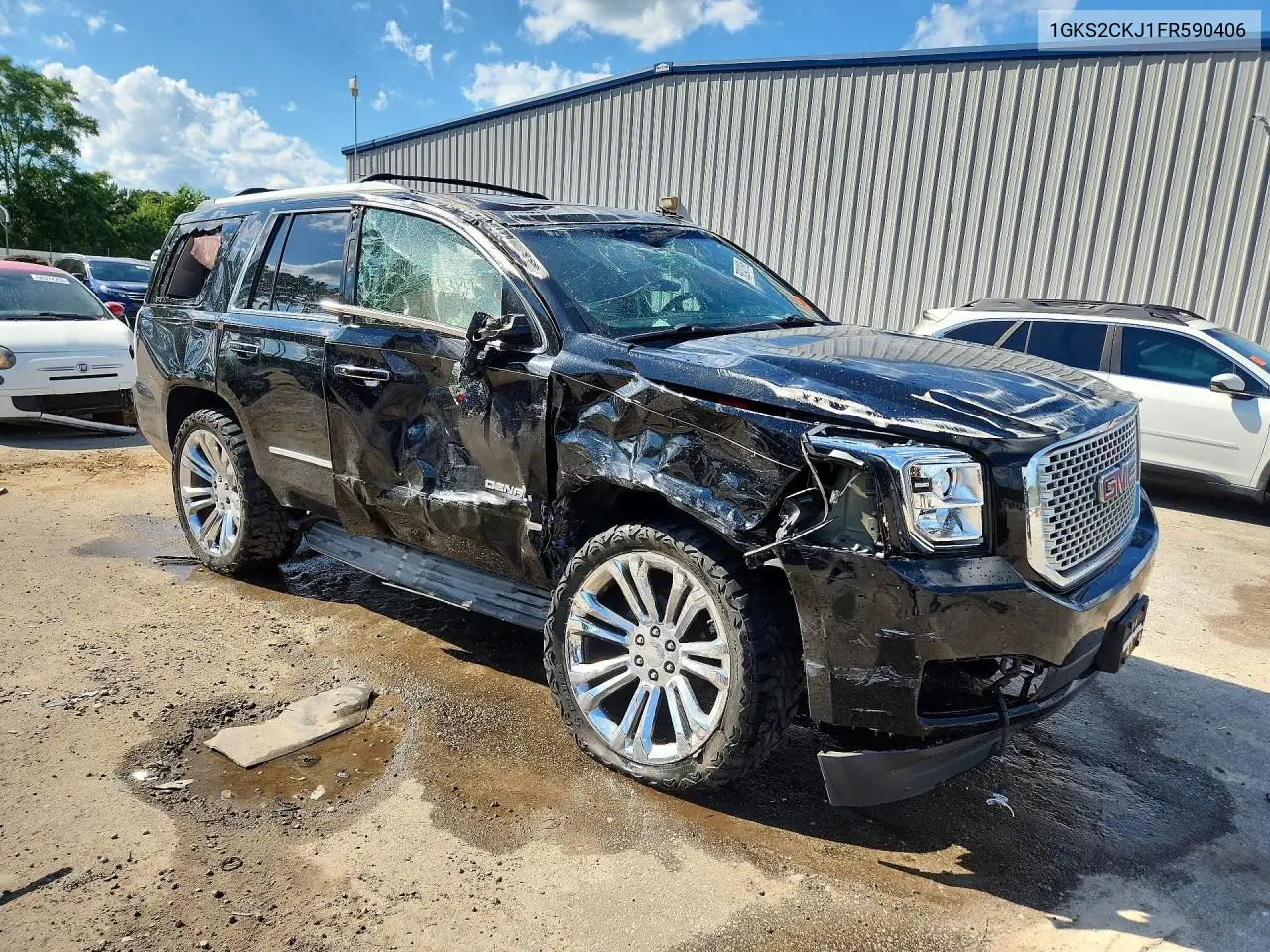 2015 GMC Yukon Denali VIN: 1GKS2CKJ1FR590406 Lot: 58240196