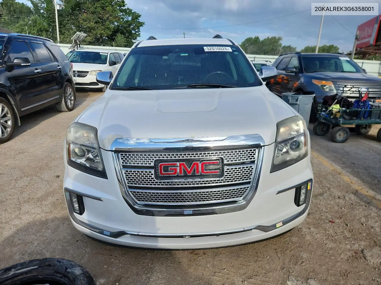 2016 GMC Terrain Denali VIN: 2GKALREK3G6358001 Lot: 52010026