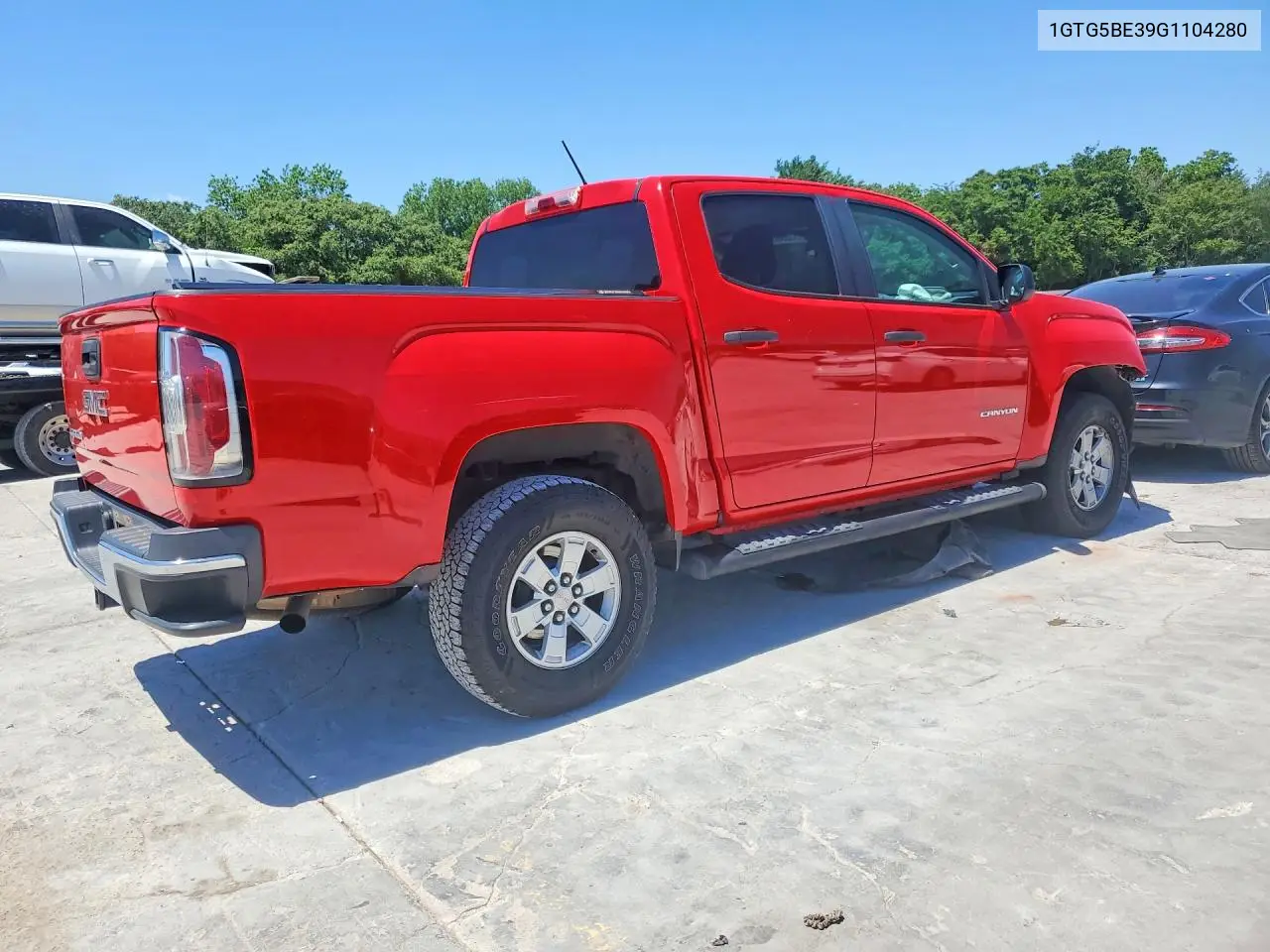 2016 GMC Canyon VIN: 1GTG5BE39G1104280 Lot: 52599586