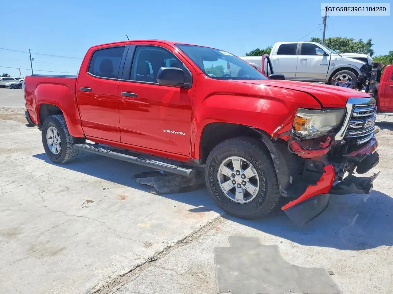 2016 GMC Canyon VIN: 1GTG5BE39G1104280 Lot: 52599586