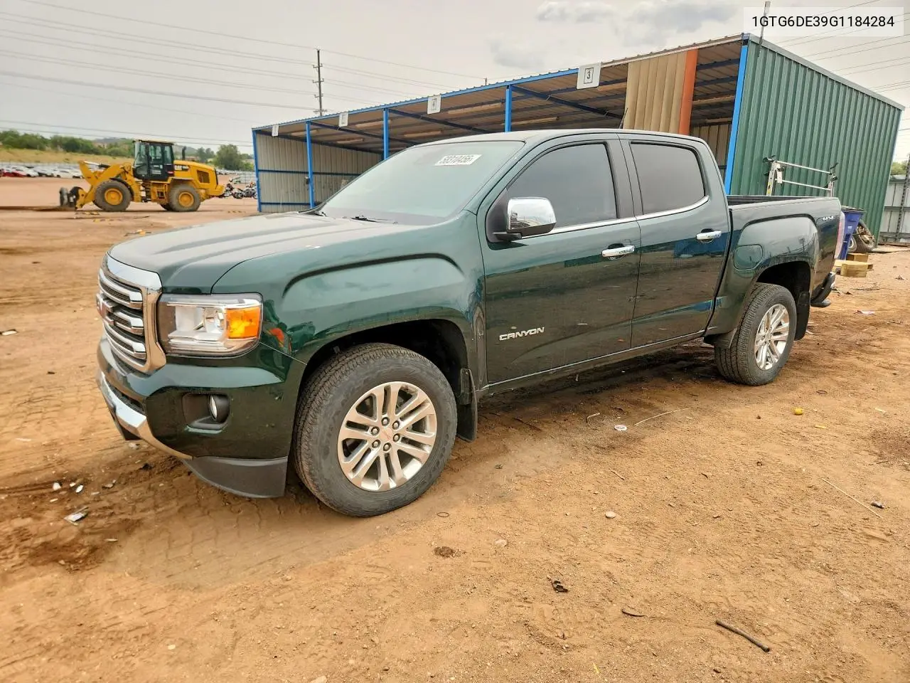 2016 GMC Canyon Slt VIN: 1GTG6DE39G1184284 Lot: 58310456