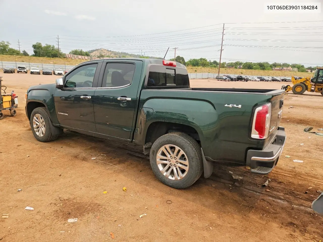 2016 GMC Canyon Slt VIN: 1GTG6DE39G1184284 Lot: 58310456