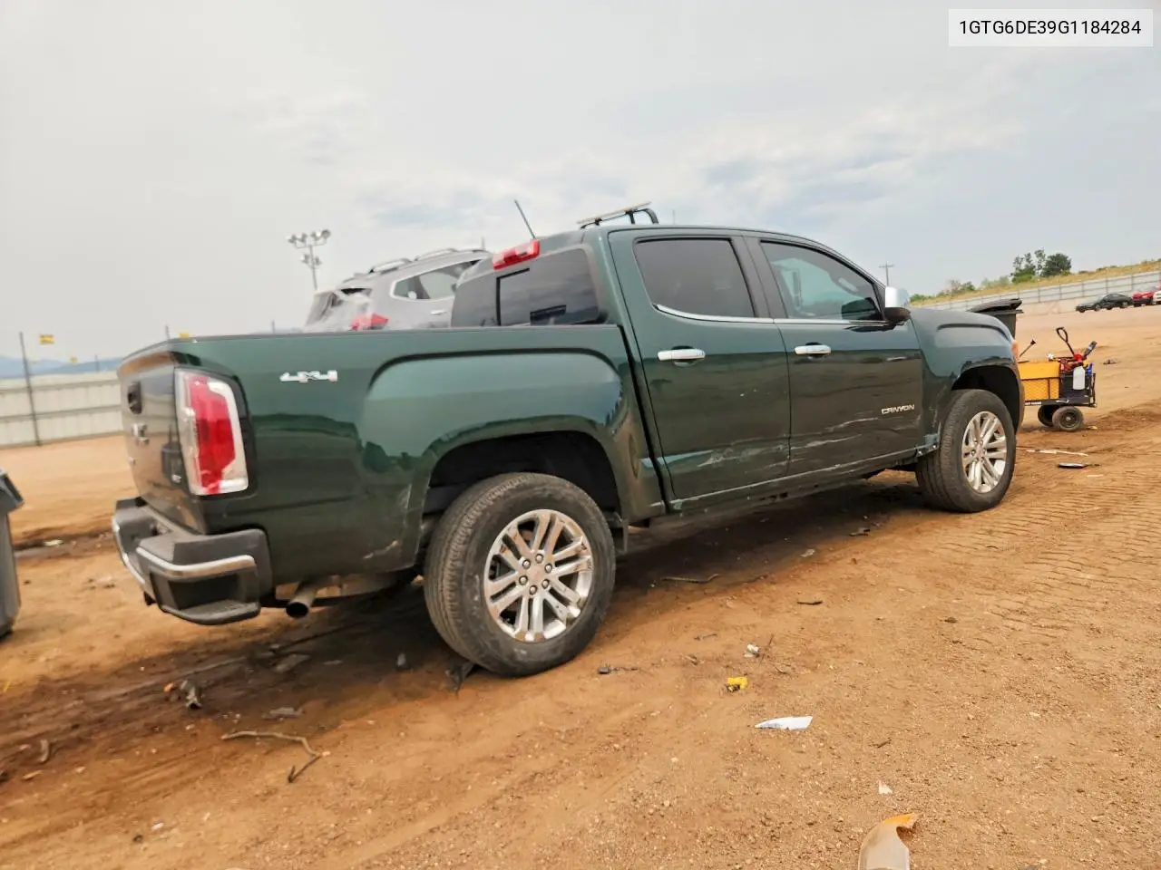 2016 GMC Canyon Slt VIN: 1GTG6DE39G1184284 Lot: 58310456