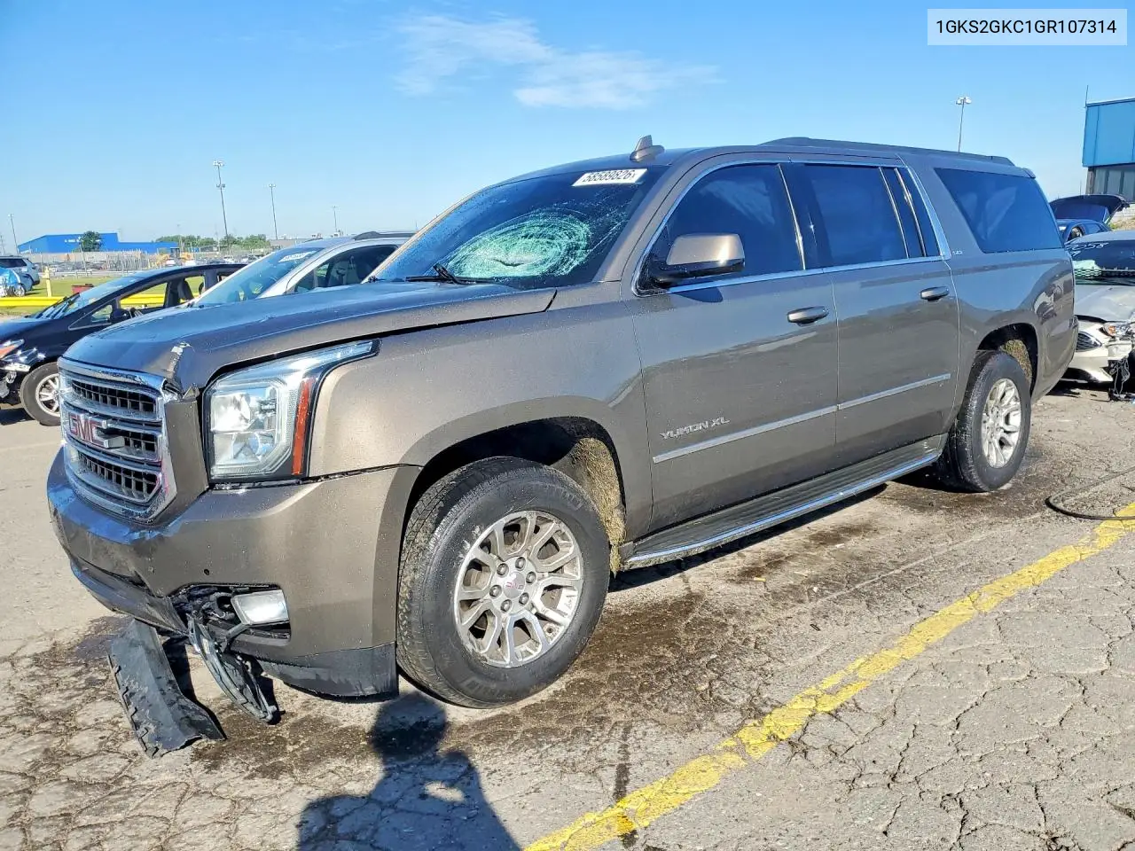 2016 GMC Yukon Xl K1500 Slt VIN: 1GKS2GKC1GR107314 Lot: 58589826