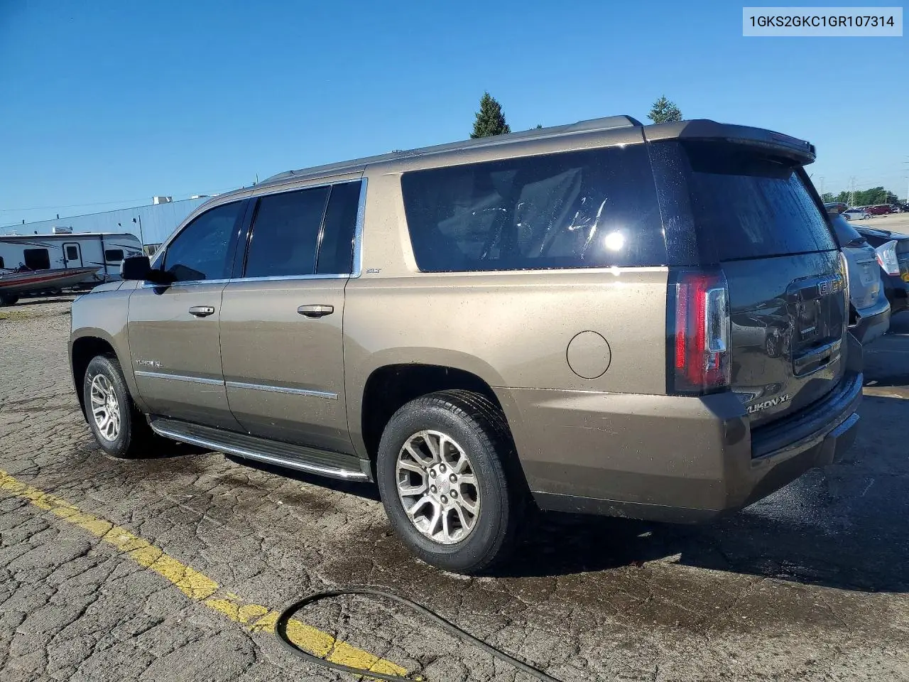 2016 GMC Yukon Xl K1500 Slt VIN: 1GKS2GKC1GR107314 Lot: 58589826