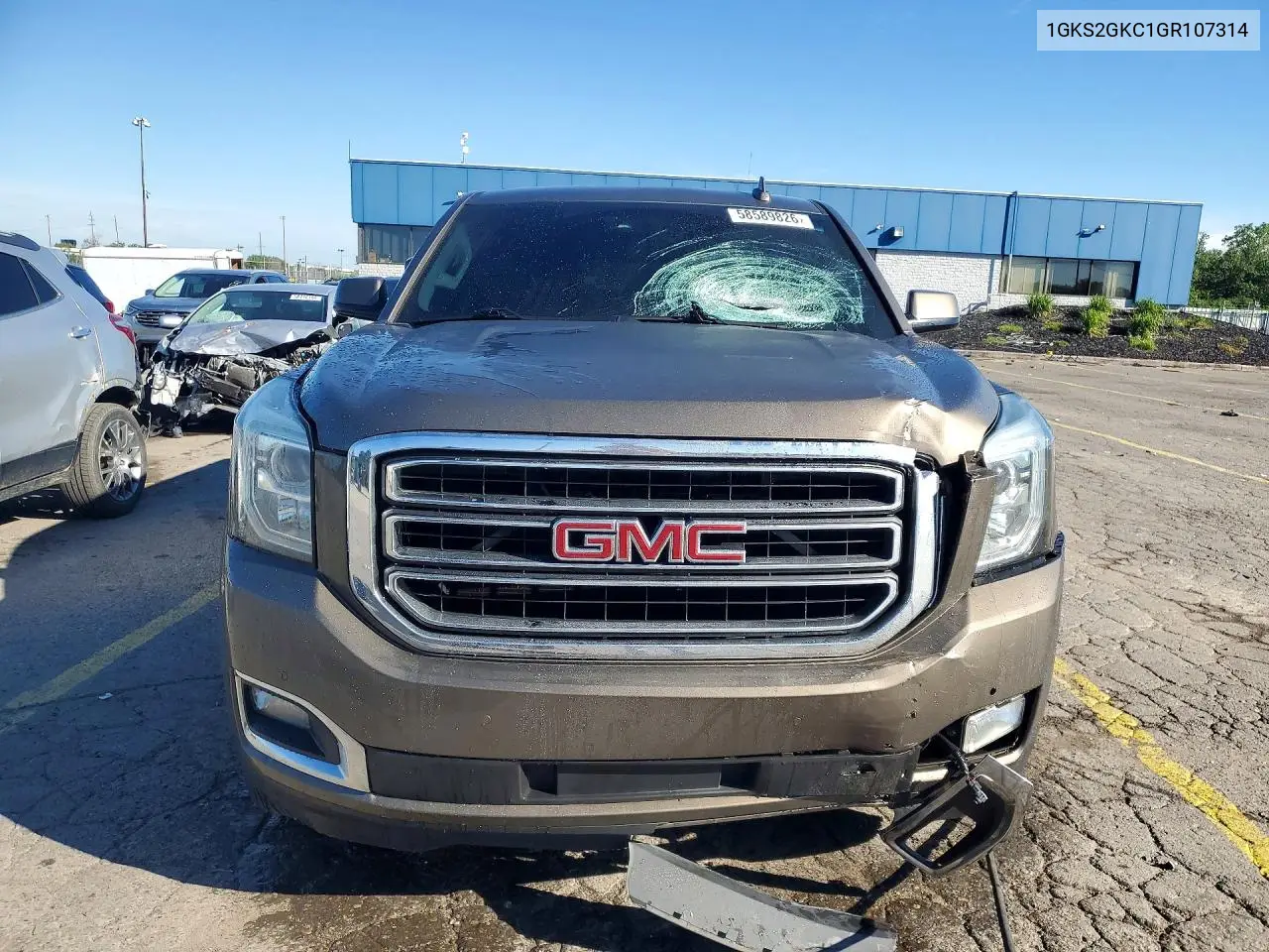 2016 GMC Yukon Xl K1500 Slt VIN: 1GKS2GKC1GR107314 Lot: 58589826
