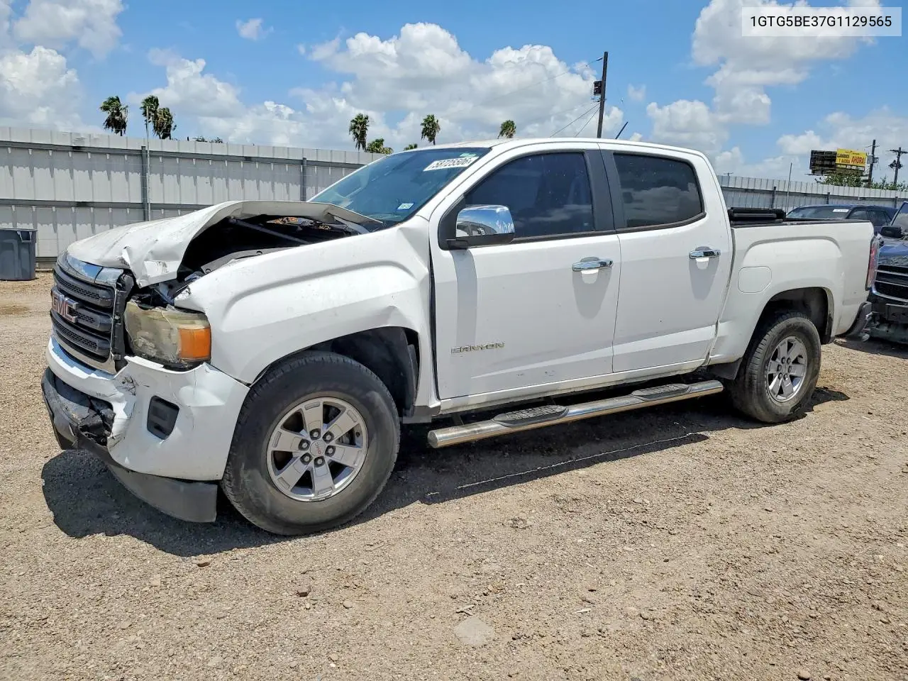 2016 GMC Canyon VIN: 1GTG5BE37G1129565 Lot: 58725506