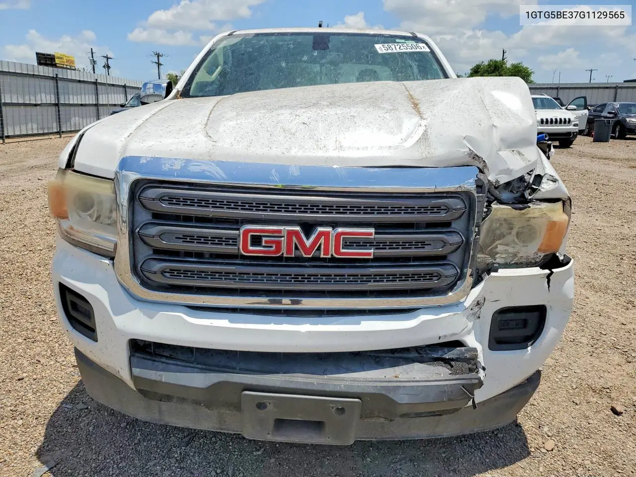 2016 GMC Canyon VIN: 1GTG5BE37G1129565 Lot: 58725506