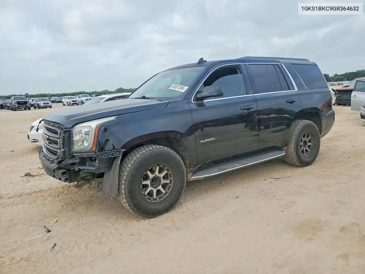 2016 GMC Yukon Slt VIN: 1GKS1BKC9GR364632 Lot: 58801096