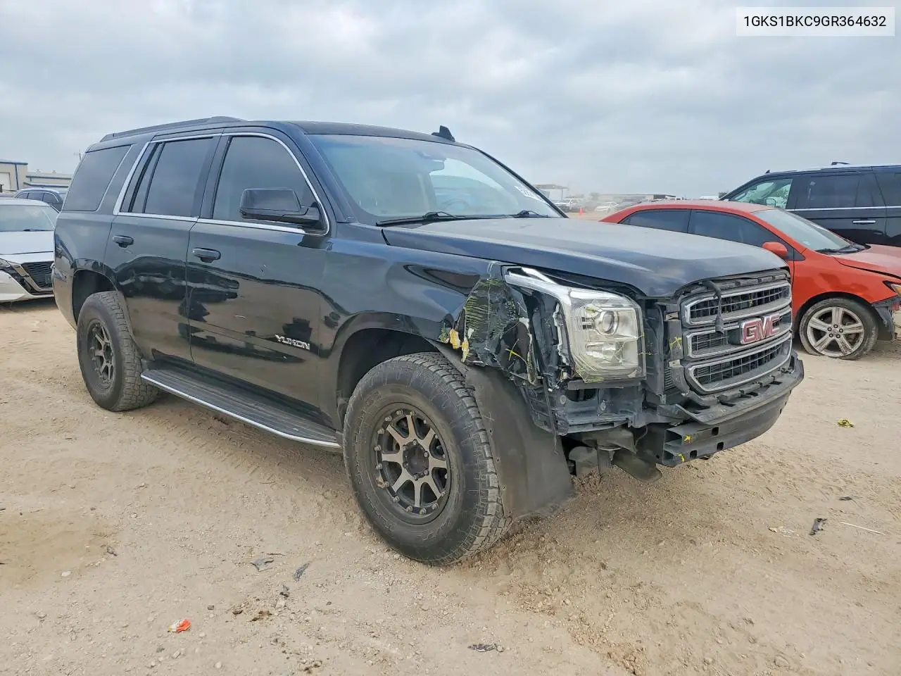 2016 GMC Yukon Slt VIN: 1GKS1BKC9GR364632 Lot: 58801096