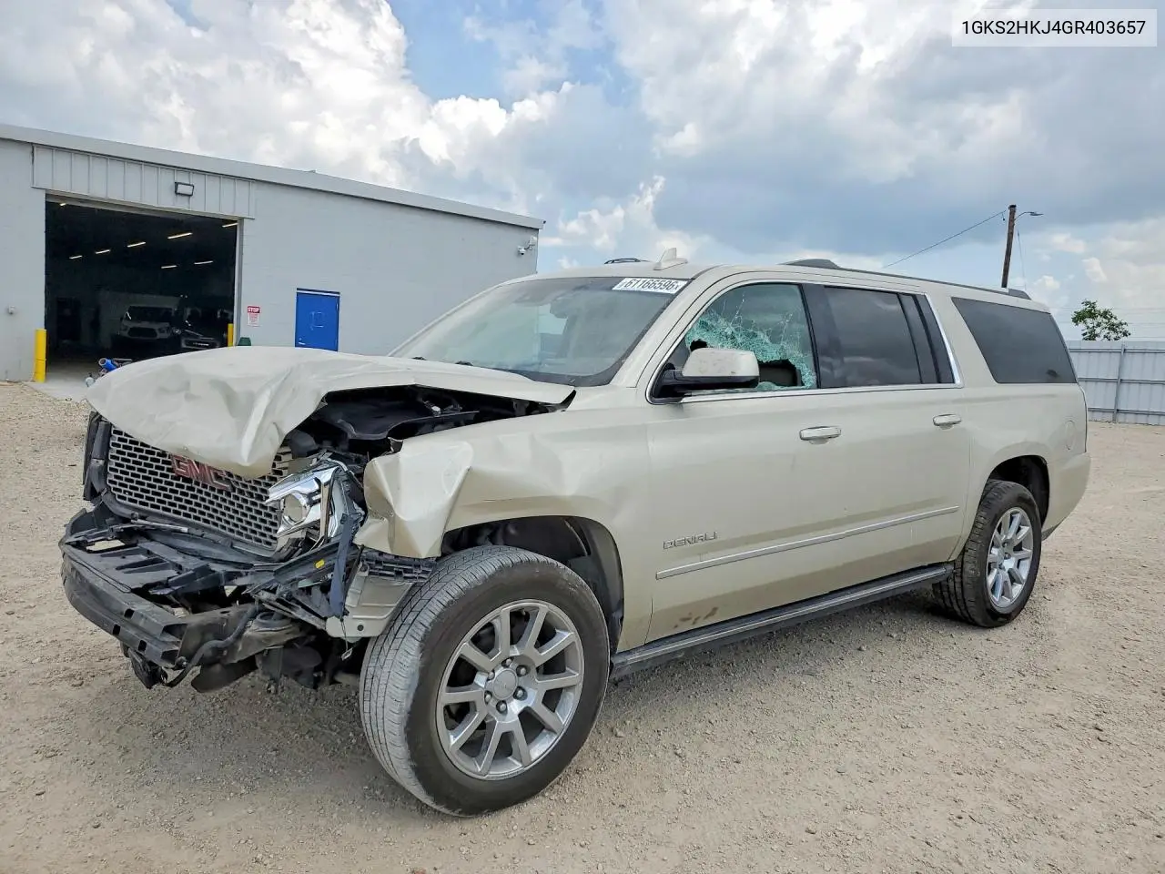 2016 GMC Yukon Xl Denali VIN: 1GKS2HKJ4GR403657 Lot: 61166596