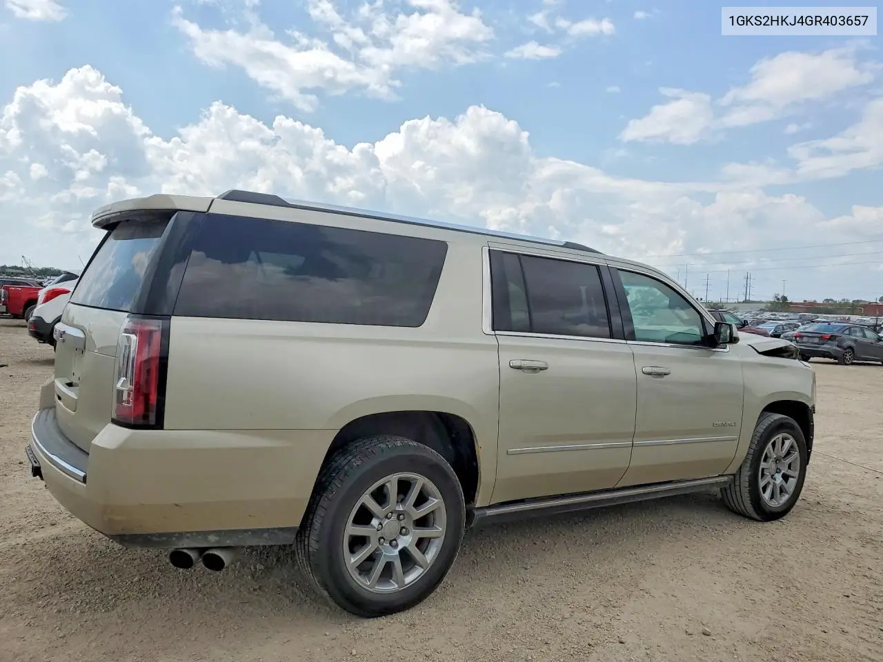 2016 GMC Yukon Xl Denali VIN: 1GKS2HKJ4GR403657 Lot: 61166596