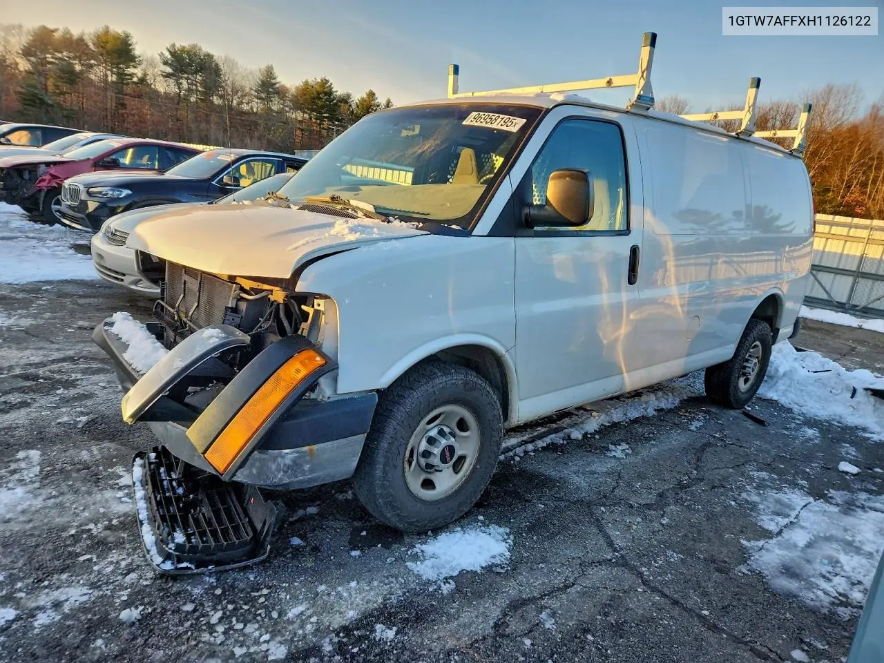 2017 GMC Savana G2500 Cargo ** R & D * Pri Fleet ** VIN: 1GTW7AFFXH1126122 Lot: 47293436