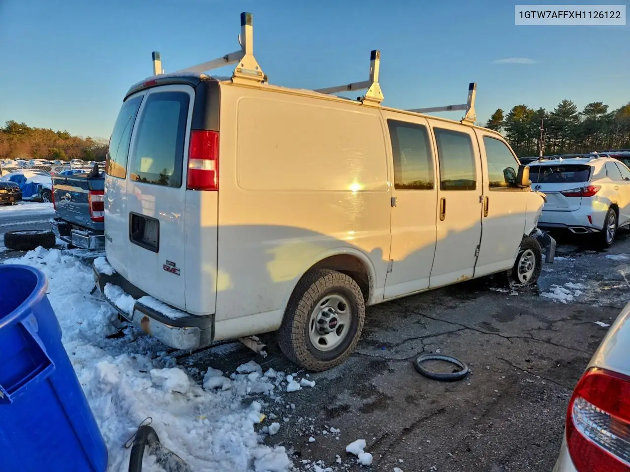 2017 GMC Savana G2500 Cargo ** R & D * Pri Fleet ** VIN: 1GTW7AFFXH1126122 Lot: 47293436